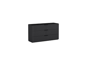 HomeRoots 62" White Wood Six Drawer Double Dresser - Modern, Spacious Storage Solution for Any Bedroom Decor 714488