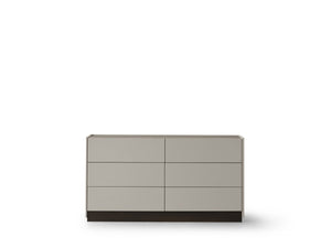 HomeRoots 60" Beige Wood Six Drawer Double Dresser - Stylish Storage Solution for Modern Bedrooms, Fully Assembled 714490