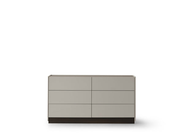 HomeRoots 60" Beige Wood Six Drawer Double Dresser - Stylish Storage Solution for Modern Bedrooms, Fully Assembled 714490