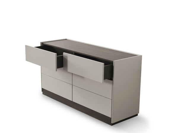 HomeRoots 60" Beige Wood Six Drawer Double Dresser - Stylish Storage Solution for Modern Bedrooms, Fully Assembled 714490