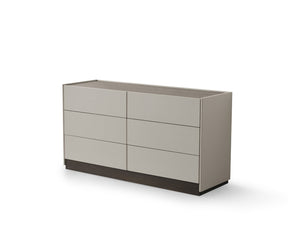 HomeRoots 60" Beige Wood Six Drawer Double Dresser - Stylish Storage Solution for Modern Bedrooms, Fully Assembled 714490
