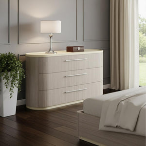 HomeRoots 63" Beige Wood Six Drawer Double Dresser for Stylish Storage & Organization in Any Bedroom Décor 714491