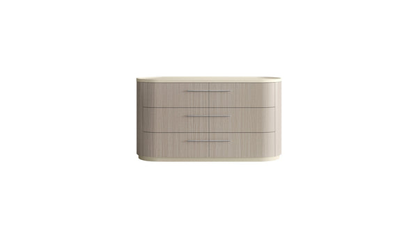 HomeRoots 63" Beige Wood Six Drawer Double Dresser for Stylish Storage & Organization in Any Bedroom Décor 714491