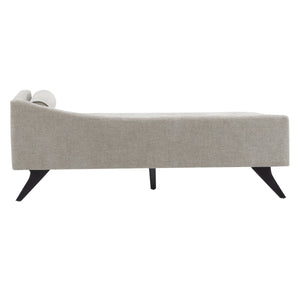 English Elm Christopher Knight Home® - CHAISE modern fabric lounge with rolled accent pillow, splayed birch legs and luxe comfort seating experience khaki 68.25 L x 28 W x 17.75 H N776P291705K