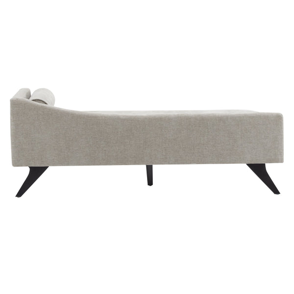 English Elm Christopher Knight Home® - CHAISE modern fabric lounge with rolled accent pillow, splayed birch legs and luxe comfort seating experience khaki 68.25 L x 28 W x 17.75 H N776P291705K