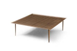 HomeRoots 41" Elegant Gray Ceramic Tile & Solid Wood Round Pedestal Coffee Table for Modern Living Spaces 714509