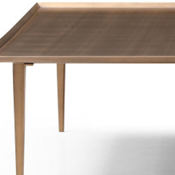 HomeRoots 41" Elegant Gray Ceramic Tile & Solid Wood Round Pedestal Coffee Table for Modern Living Spaces 714509