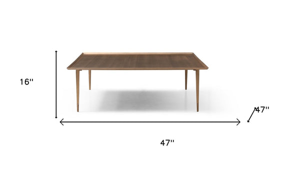 HomeRoots 41" Elegant Gray Ceramic Tile & Solid Wood Round Pedestal Coffee Table for Modern Living Spaces 714509