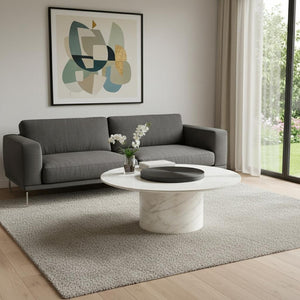 HomeRoots 27" Gray Tufted Velvet Lounge Chair with Faux Leather Trim and Metal Frame for Stylish Comfort 714511