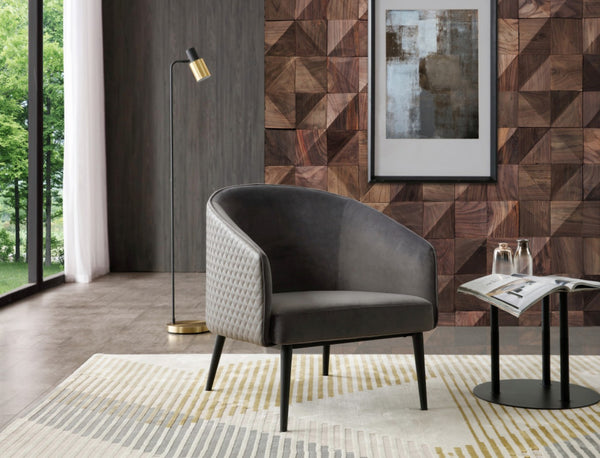 HomeRoots 55" Brown Marble Coffee Table - Elegant Rectangular Design with Solid Pedestal Base for Any Space 714512