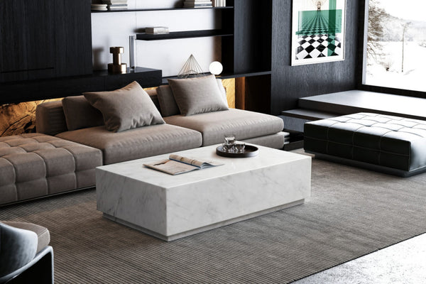 HomeRoots Bronze Nested Pedestal Coffee Tables Set – Elegant Glass & Steel Design for Modern Living Spaces 714514