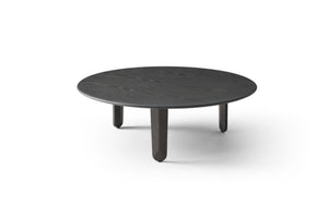 HomeRoots 47" Black Marble Coffee Table - Solid Wood Free-Form Design, Modern Elegance for Any Space 714519