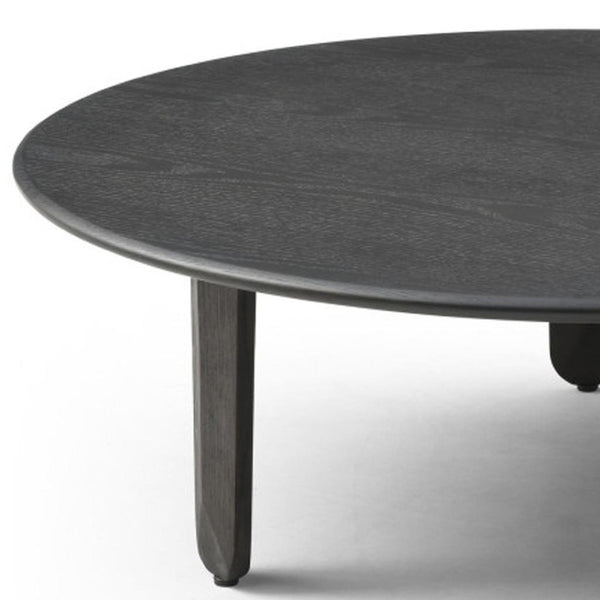 HomeRoots 47" Black Marble Coffee Table - Solid Wood Free-Form Design, Modern Elegance for Any Space 714519