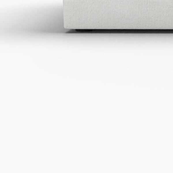 HomeRoots 160" White Linen Blend Modular Sofa with Ottoman, Storage & Flexible Layout for Modern Living 714554
