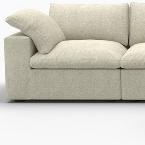 HomeRoots 160" Black Linen-Blend Modular Sofa with Ottoman & Storage – Versatile Seating for Modern Living 714561