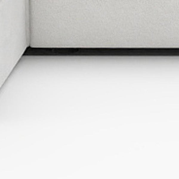 HomeRoots 160" White Linen Blend Modular Sofa with Ottoman - Elegant, Configurable Comfort for Any Living Space 714565