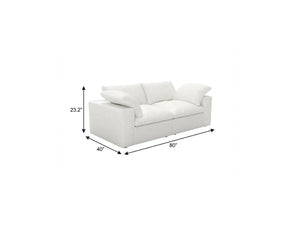 HomeRoots 160" Light Gray Linen-Blend Modular Sofa Set with Storage Ottoman – Stylish, Versatile Comfort for Any Room 714568