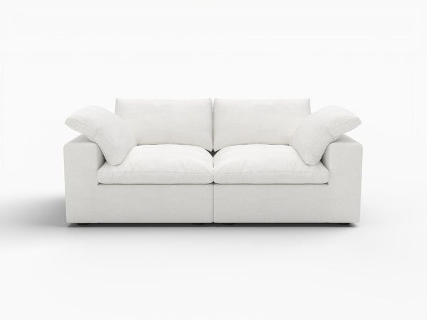 HomeRoots 160" Light Gray Linen-Blend Modular Sofa Set with Storage Ottoman – Stylish, Versatile Comfort for Any Room 714568