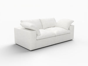 HomeRoots 160" Light Gray Linen-Blend Modular Sofa Set with Storage Ottoman – Stylish, Versatile Comfort for Any Room 714568