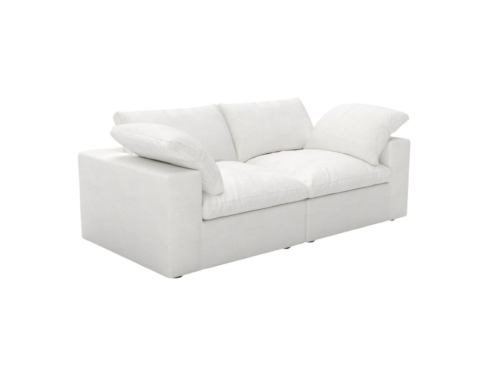 HomeRoots 160" Light Gray Linen-Blend Modular Sofa Set with Storage Ottoman – Stylish, Versatile Comfort for Any Room 714568