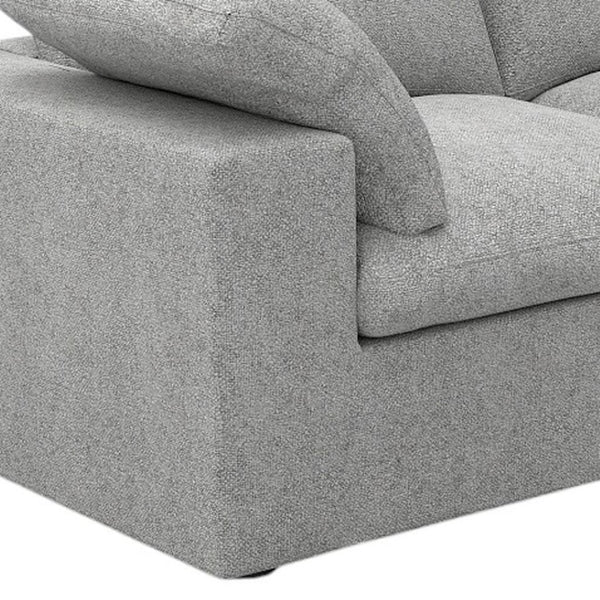 HomeRoots 120" Khaki Linen-Blend Modular Sofa with Storage Ottoman – Stylish, Versatile, and Comfortable Design! 714573