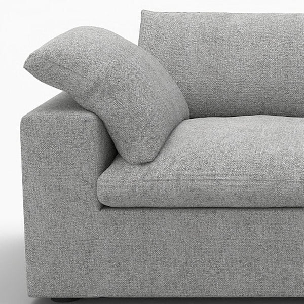HomeRoots 120" Khaki Linen-Blend Modular Sofa with Storage Ottoman – Stylish, Versatile, and Comfortable Design! 714573