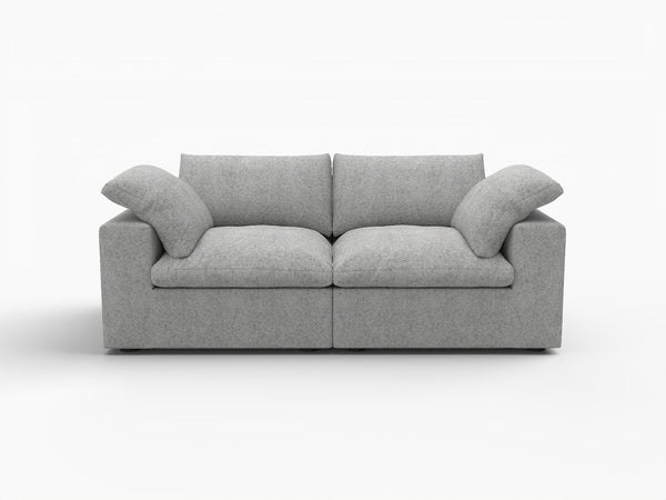 HomeRoots 120" Khaki Linen-Blend Modular Sofa with Storage Ottoman – Stylish, Versatile, and Comfortable Design! 714573