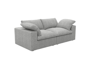 HomeRoots 120" Khaki Linen-Blend Modular Sofa with Storage Ottoman – Stylish, Versatile, and Comfortable Design! 714573