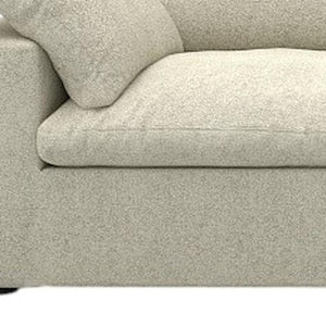 HomeRoots 120" Modern Khaki Linen Blend Modular Sofa - Customizable Comfort for Large Living Spaces and Style 714575