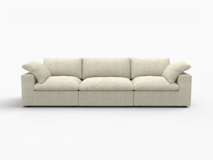 HomeRoots 80" Khaki Linen Blend Modular Sofa - Stylish, Comfortable Seating with Flexible Configurations & Durability 714576