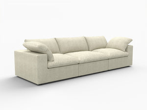 HomeRoots 80" Khaki Linen Blend Modular Sofa - Stylish, Comfortable Seating with Flexible Configurations & Durability 714576
