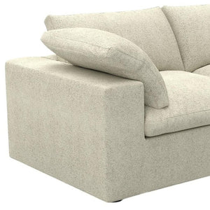 HomeRoots 160" Black Linen Blend Modular Sofa Set with Ottoman, Storage & Comfort for Modern Living Spaces 714577