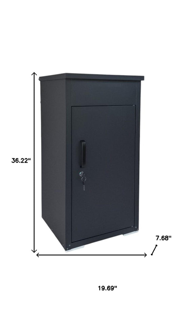 HomeRoots 26" Black Multi-Tier Steel Tool Chest Set - Durable, Rolling Storage for Efficient Workspace Organization 714599