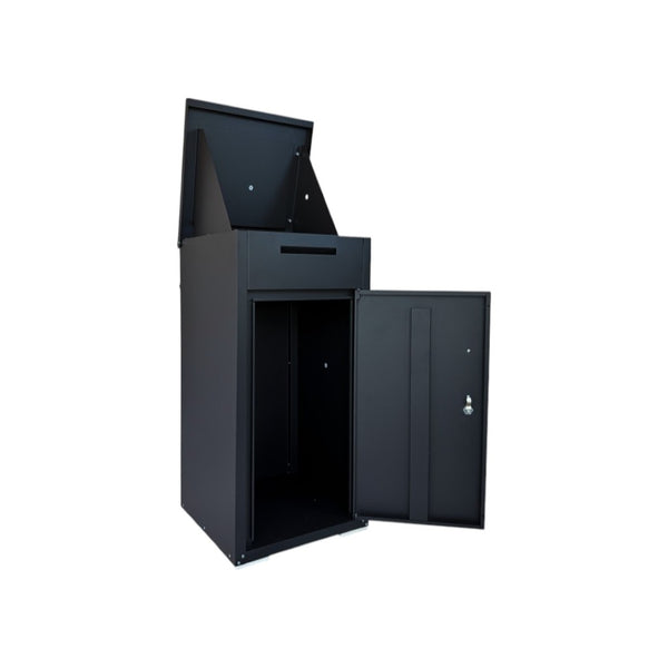 HomeRoots 26" Black Multi-Tier Steel Tool Chest Set - Durable, Rolling Storage for Efficient Workspace Organization 714599