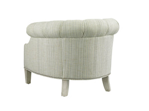 Lexington Kendrick Chair: Elegant Ribbon Stripe Mahogany Design With Plush Upholstered Seating And Timeless Style   7145-11-41