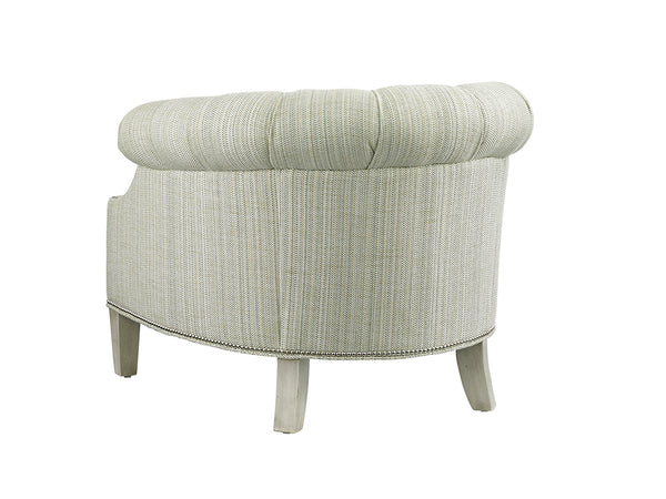 Lexington Kendrick Chair: Elegant Ribbon Stripe Mahogany Design With Plush Upholstered Seating And Timeless Style   7145-11-41