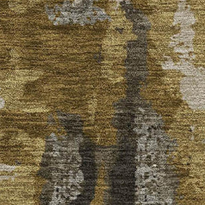 HomeRoots 9' X 12' Coffee and Gray Abstract Area Rug - Washable, UV-Protected, Durable for Busy Homes & Style 714636