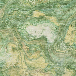 HomeRoots 5' X 8' Stylish Green and Gold Abstract Area Rug – Washable, UV Protected, Perfect for Homes! 714711
