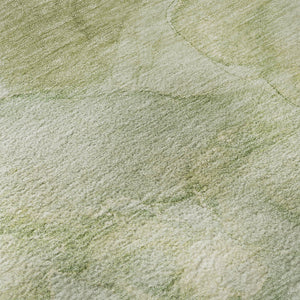 HomeRoots 5' X 8' Stylish Sage & Beige Abstract Area Rug - Washable, UV-Protected, Soft & Durable Design! 714735