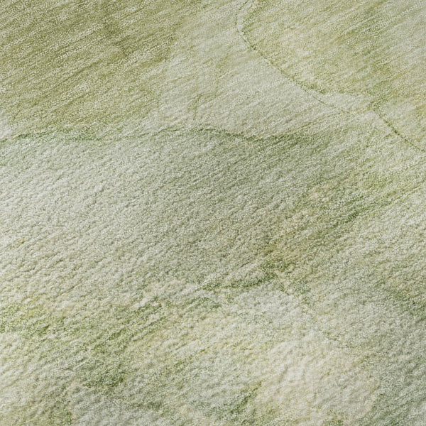 HomeRoots 5' X 8' Stylish Sage & Beige Abstract Area Rug - Washable, UV-Protected, Soft & Durable Design! 714735
