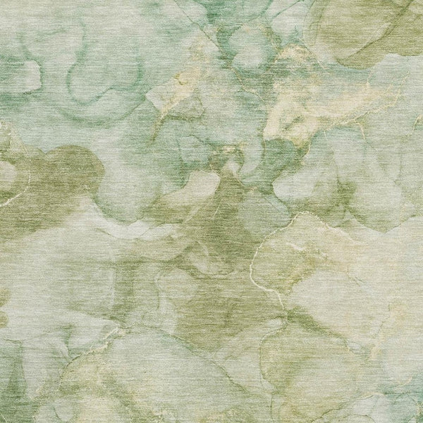 HomeRoots 9' X 12' Sage and Beige Abstract Area Rug - Stylish, Washable, Durable, UV-Protected for Homes 714738