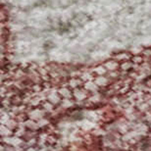 HomeRoots 9' X 12' Pink and Ivory Abstract Washable Area Rug - UV Protected, Soft, Durable, Stain Resistant! 714792