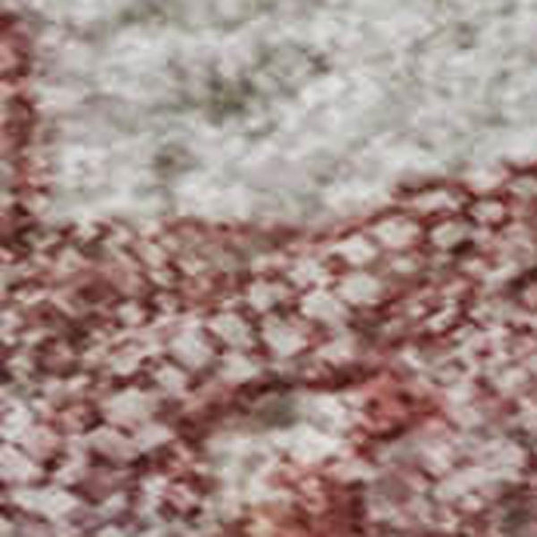 HomeRoots 9' X 12' Pink and Ivory Abstract Washable Area Rug - UV Protected, Soft, Durable, Stain Resistant! 714792