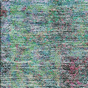 HomeRoots 9' X 12' Vibrant Aqua & Purple Medallion Area Rug – Washable, UV-Protected, Perfect for Kids & Pets! 714816