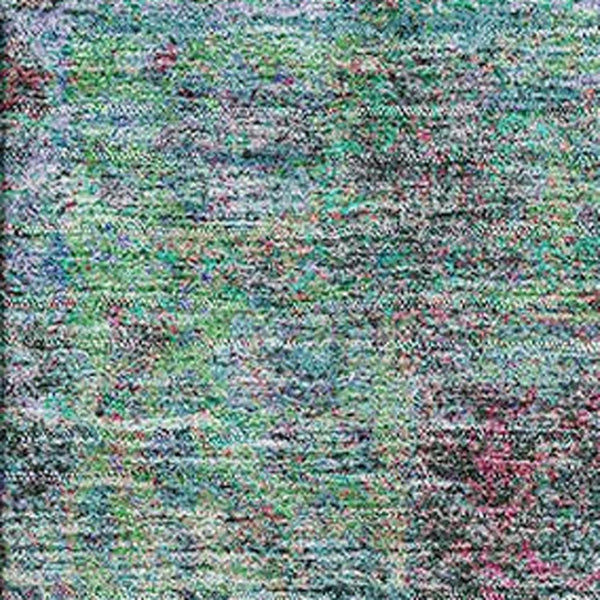 HomeRoots 9' X 12' Vibrant Aqua & Purple Medallion Area Rug – Washable, UV-Protected, Perfect for Kids & Pets! 714816