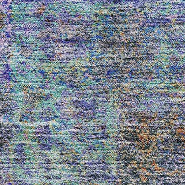 HomeRoots 5' X 8' Stylish Purple and Teal Medallion Area Rug - Washable, UV Protected & Stain Resistant! 714855