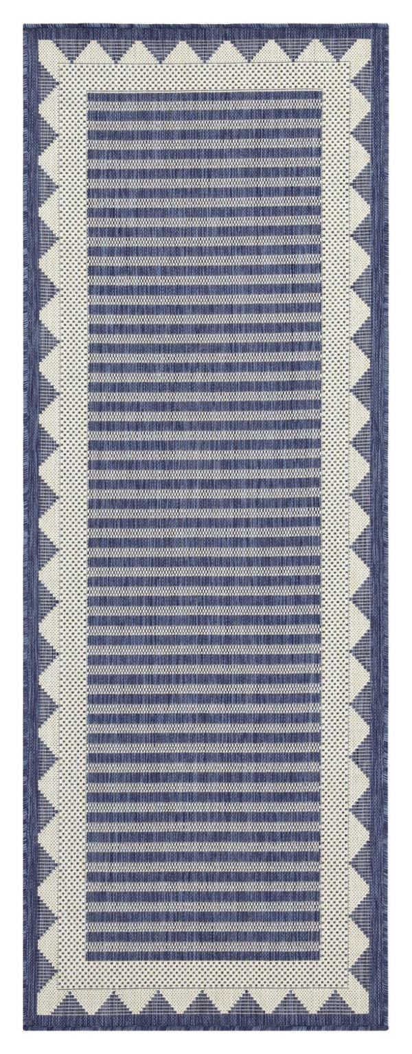 English Elm Sunshine Blue 7 Ft. 10 In. X 10 Ft. 3 In. Indoor/Outdoor Area Rug - Durable, Stain-Resistant And Easy Care B186P198889-GIGA