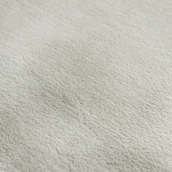 HomeRoots 8' Washable Round Rug in Wheat & Ivory Stripes - Soft, Durable, UV-Protected for Indoor & Outdoor Use 714904