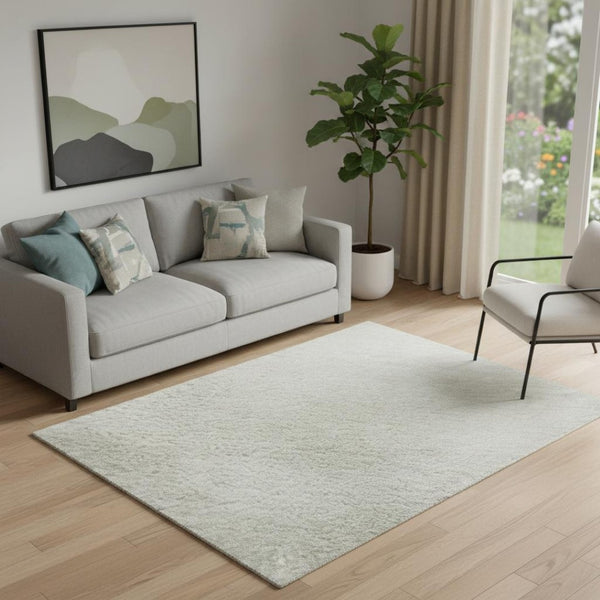 HomeRoots 8' Washable Round Rug in Wheat & Ivory Stripes - Soft, Durable, UV-Protected for Indoor & Outdoor Use 714904