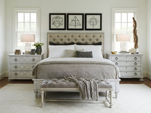 Lexington Bridgeport Bachelors Chest – Elegant Transitional Design With Serpentine Front And Antique Pewter Hardware Oyster  714-624